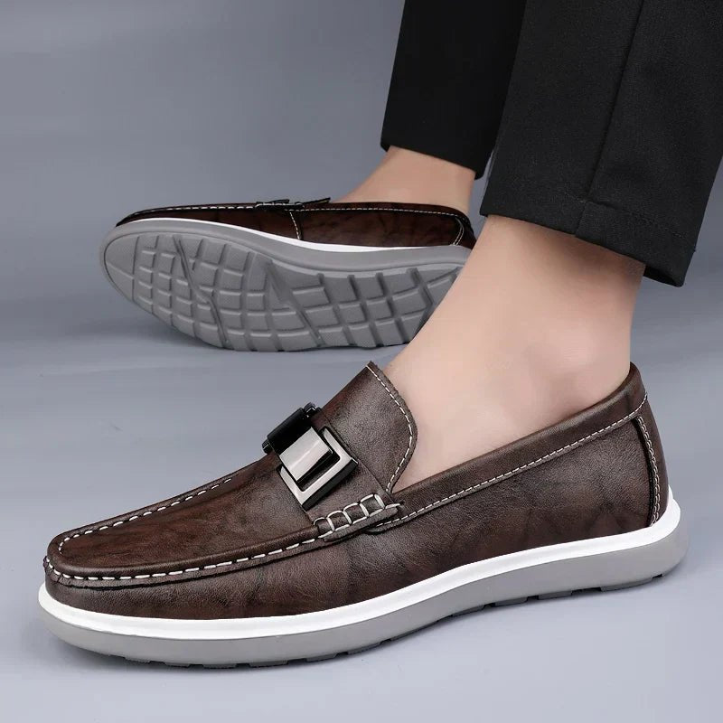 Luxury Leather Loafers - Luxoria