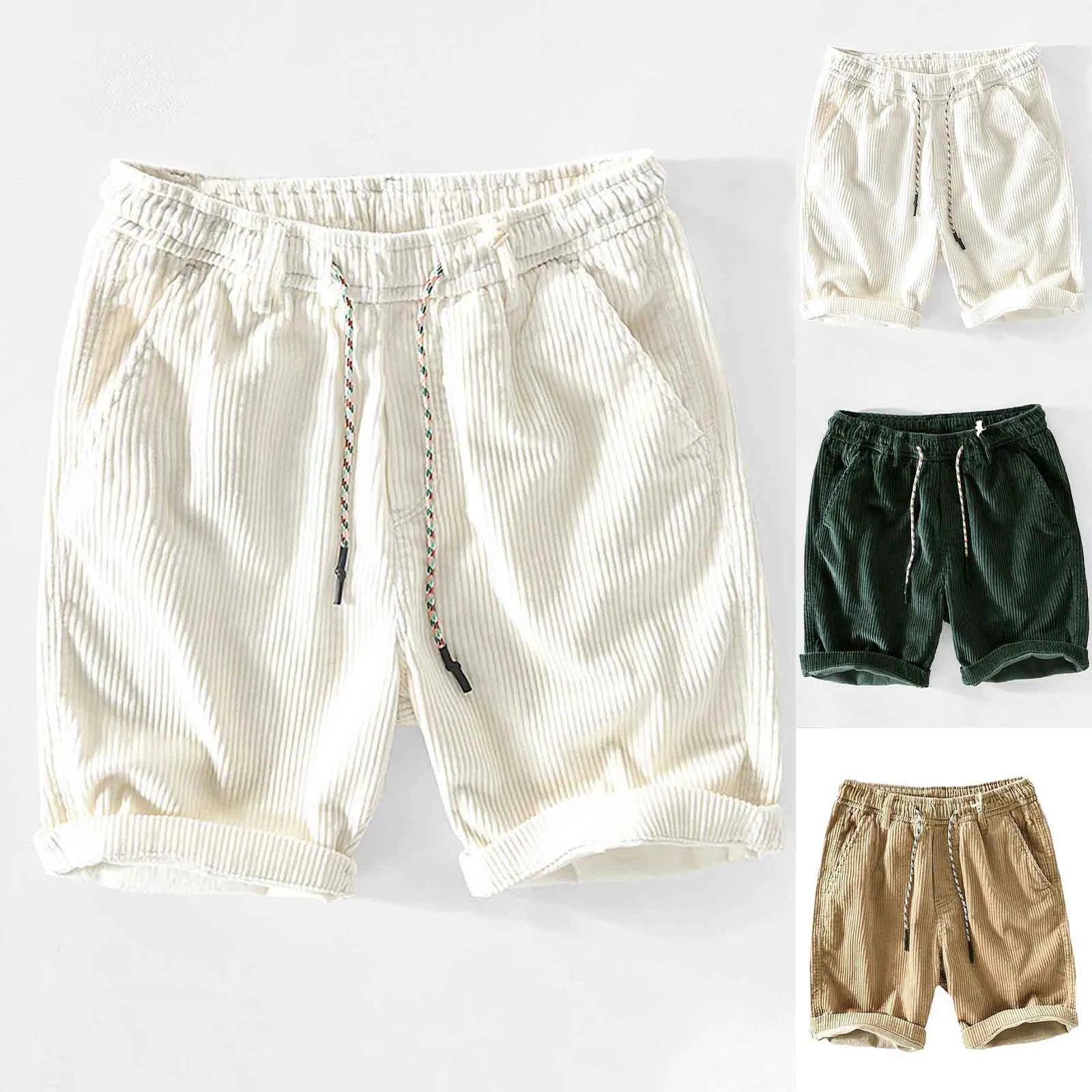 Elegant Corduroy Shorts - Luxoria