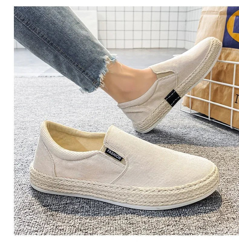 Breathable Slip - On Canvas Shoes - Luxoria