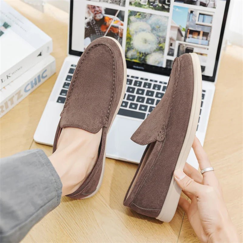 Casual Suede Loafers - Luxoria