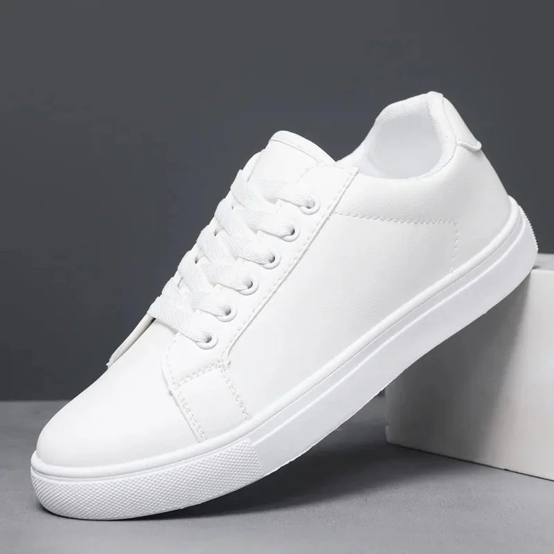 Elegant Leather Sneakers - Luxoria