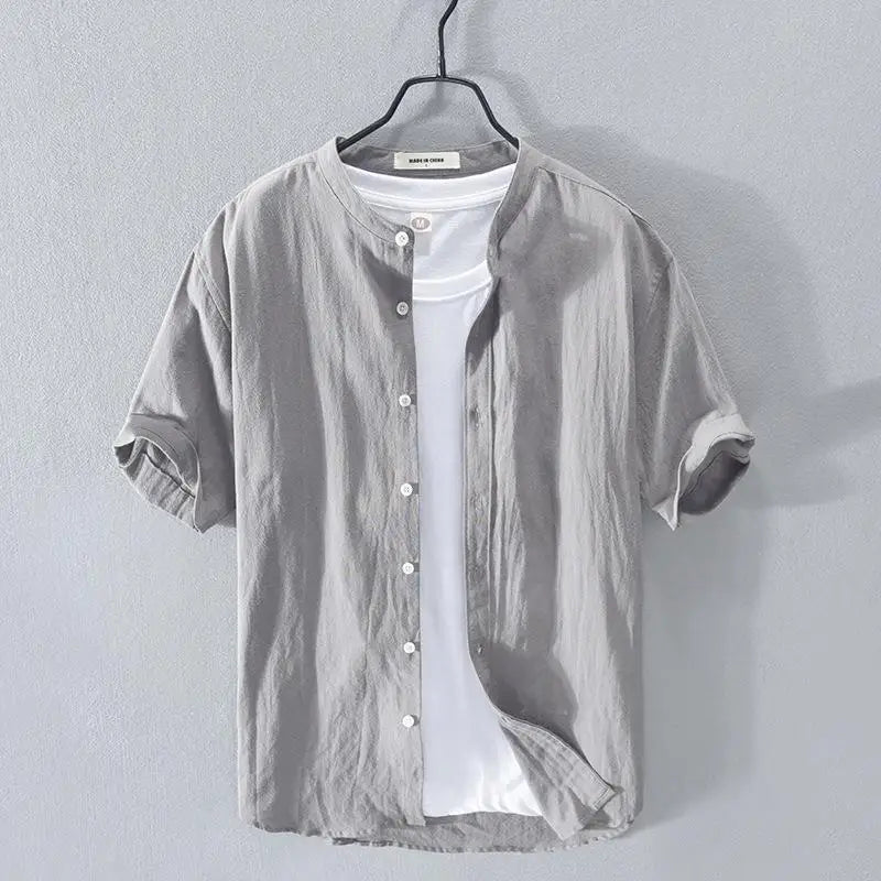 Cotton Linen Summer Shirt - Luxoria