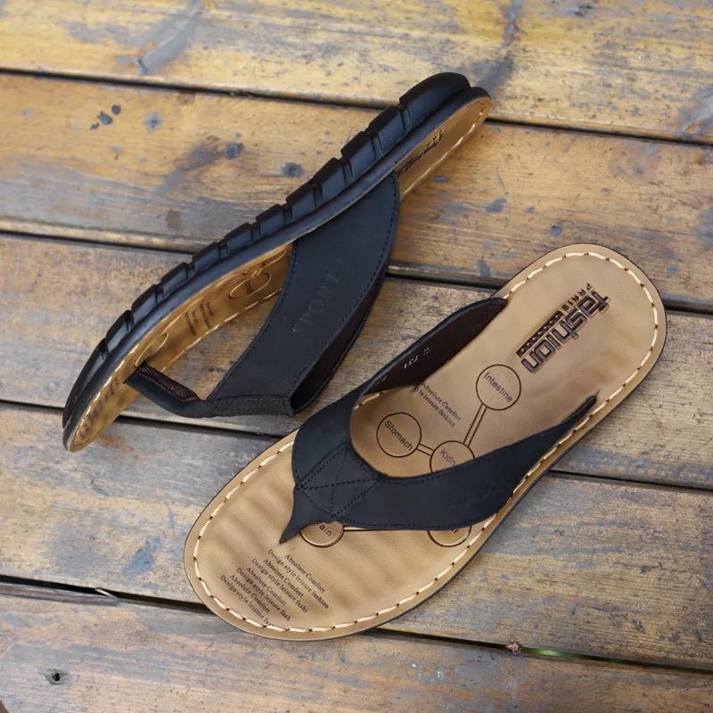 Leather Men's Sandals - Luxoria