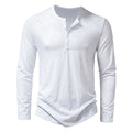 Long Sleeved Cotton Polo Shirt - Luxoria