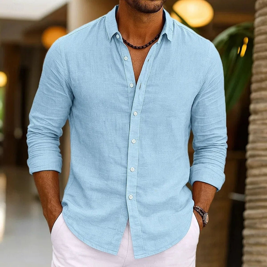 Elegant Cotton Shirt - Luxoria