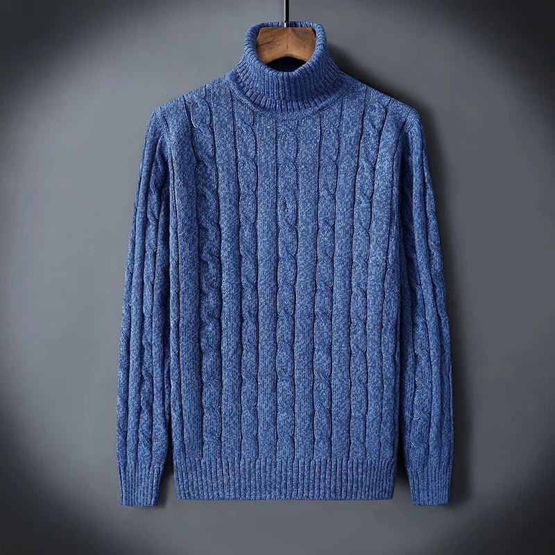 Chic Wool Turtleneck Sweater - Luxoria