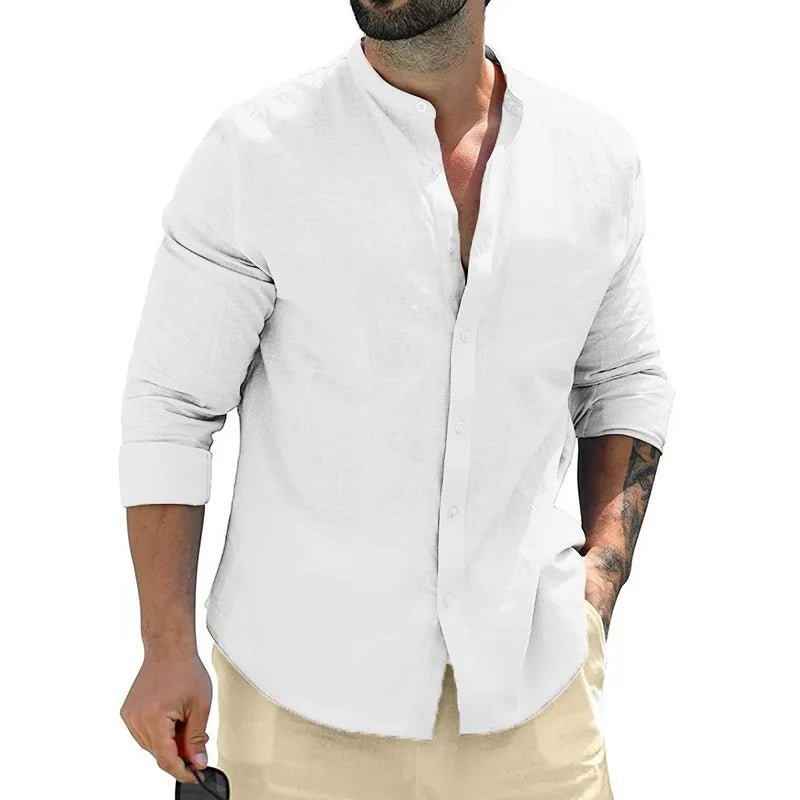Linen Men's Shirt - Luxoria