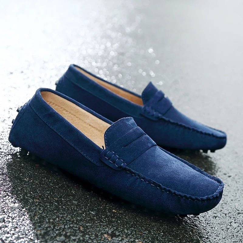 Casual Suede Loafers - Luxoria