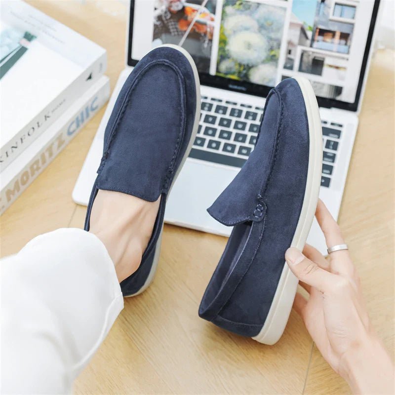 Casual Suede Loafers - Luxoria