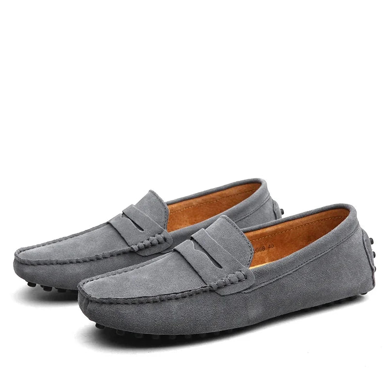 Casual Suede Loafers - Luxoria