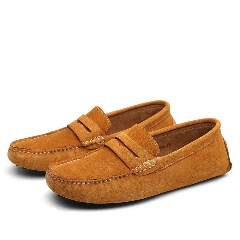 Casual Suede Loafers - Luxoria