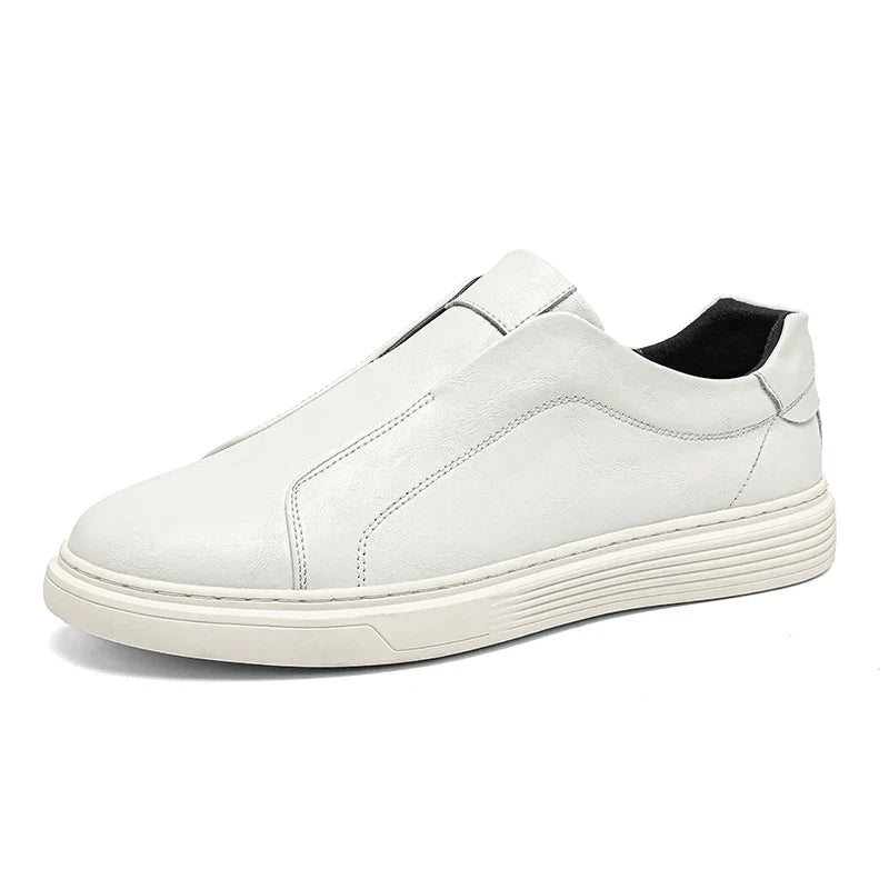 Classic Leather Slip - On Shoes - Luxoria