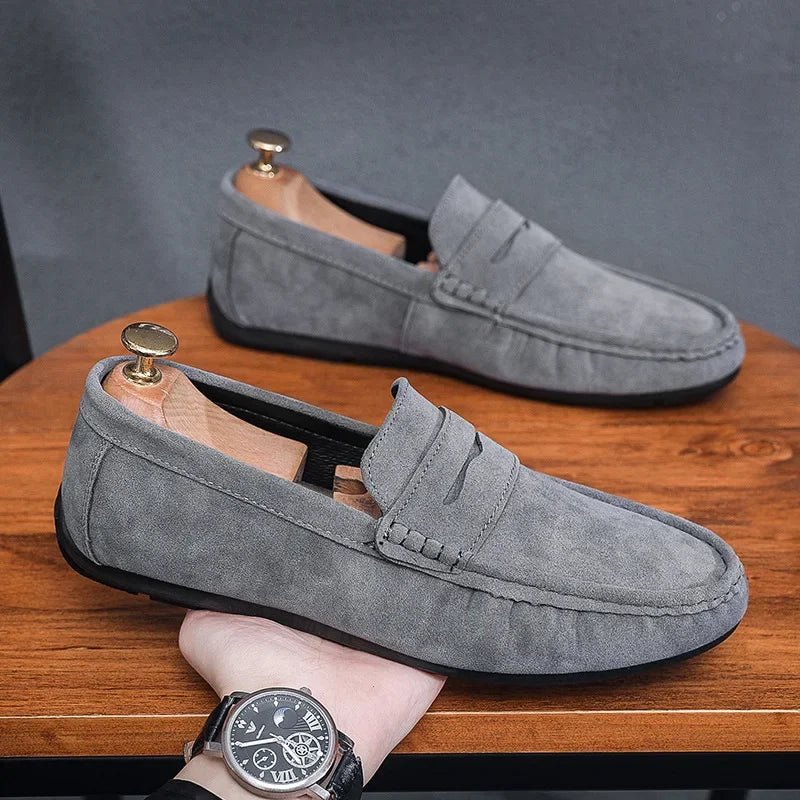 Lightweight Suede Men's Loafers - Luxoria