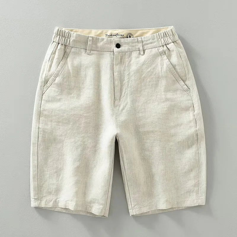 Elegant Linen Summer Shorts - Luxoria
