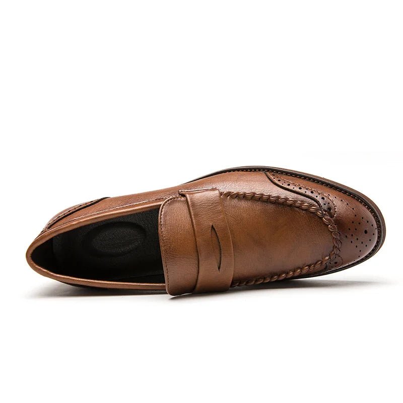 Chic Leather Loafers - Luxoria