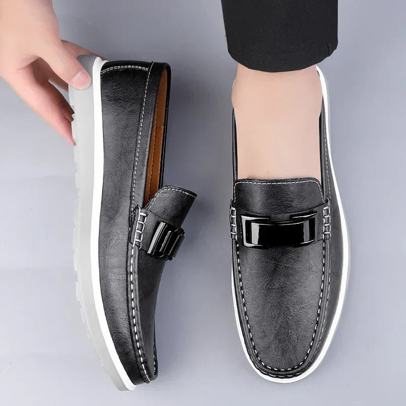 Luxury Leather Loafers - Luxoria