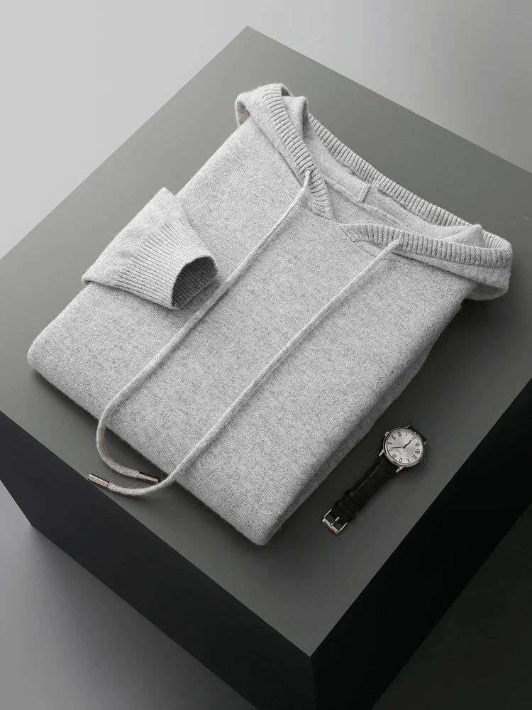 Sirlus Merino Wool Hoodie - Luxoria