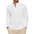 Elegant Cotton Henley Shirt - Luxoria