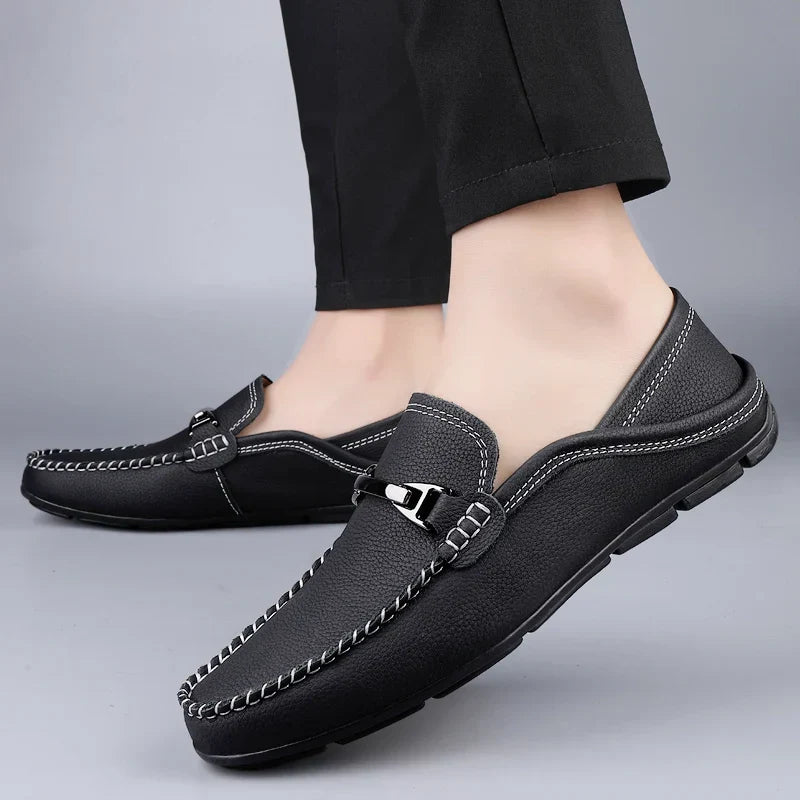 Premium Leather Loafers - Luxoria