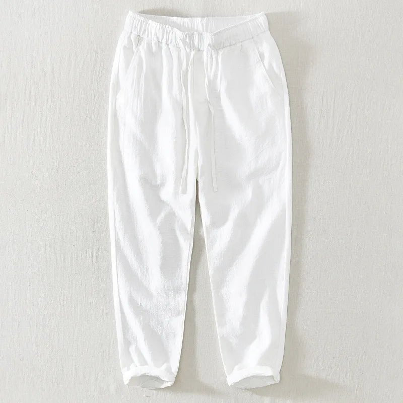 Casual Linen Men's Pants - Luxoria