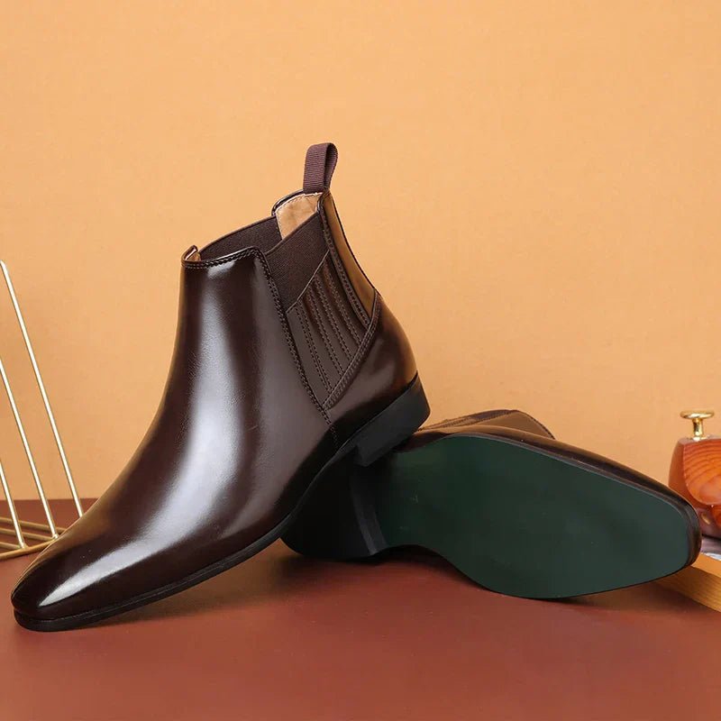 Chic Leather Boots - Luxoria