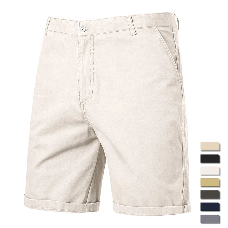 Elegant Cotton Shorts - Luxoria