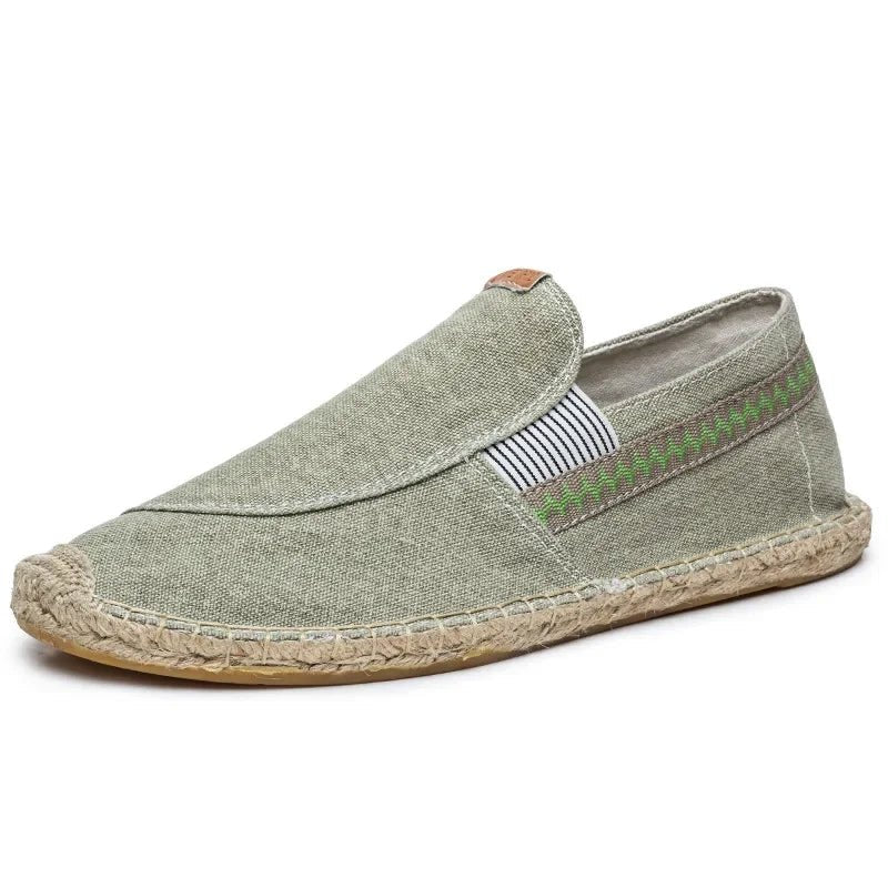 Elegant Linen Espadrilles - Luxoria