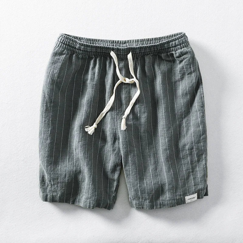Cotton Linen Shorts - Luxoria