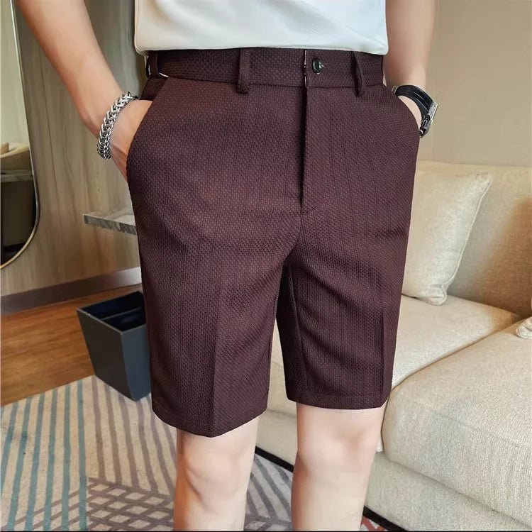 Elegant Waffle Shorts - Luxoria