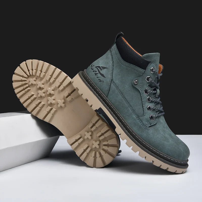 Elegant Leather Boots - Luxoria