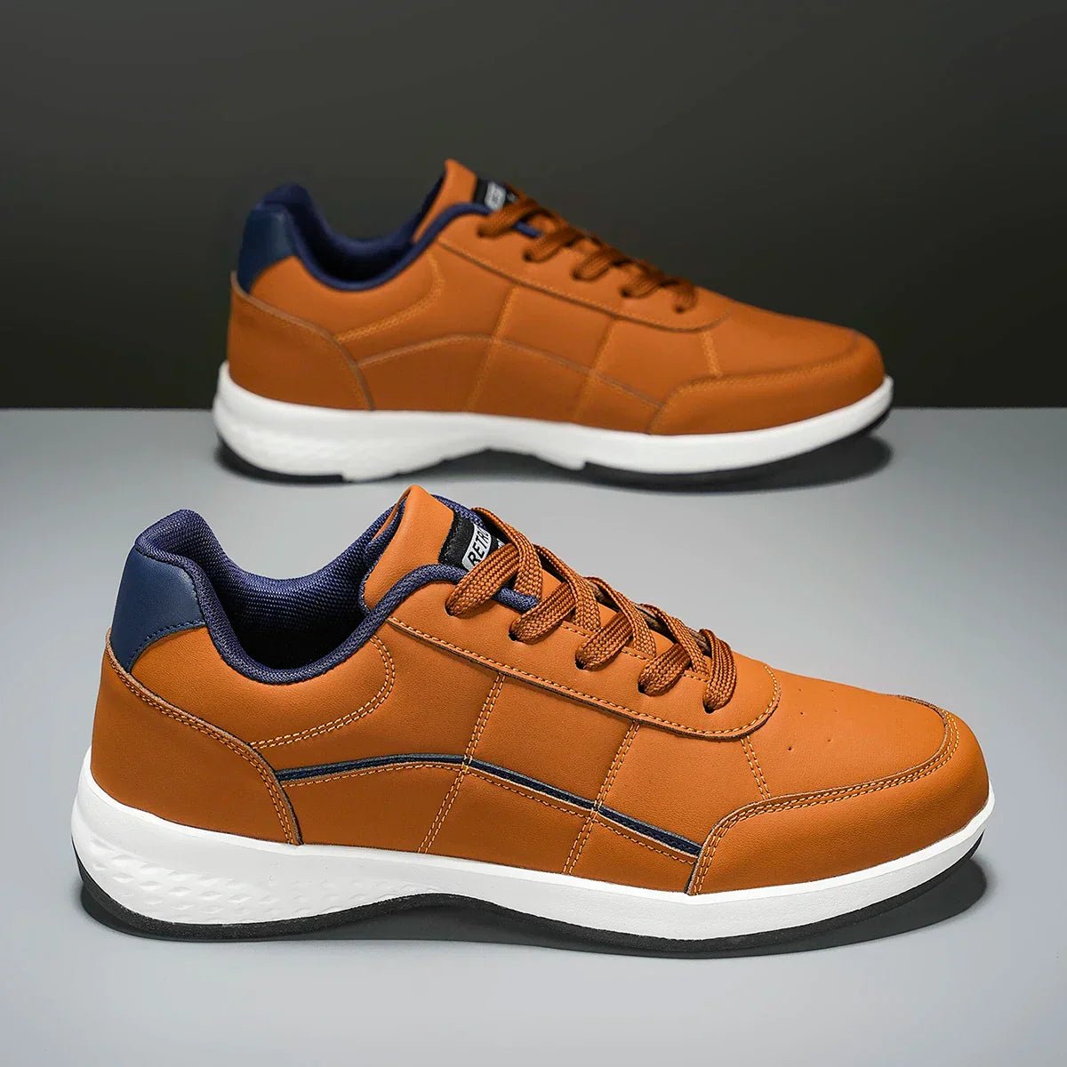 Stylish Leather Sneakers - Luxoria