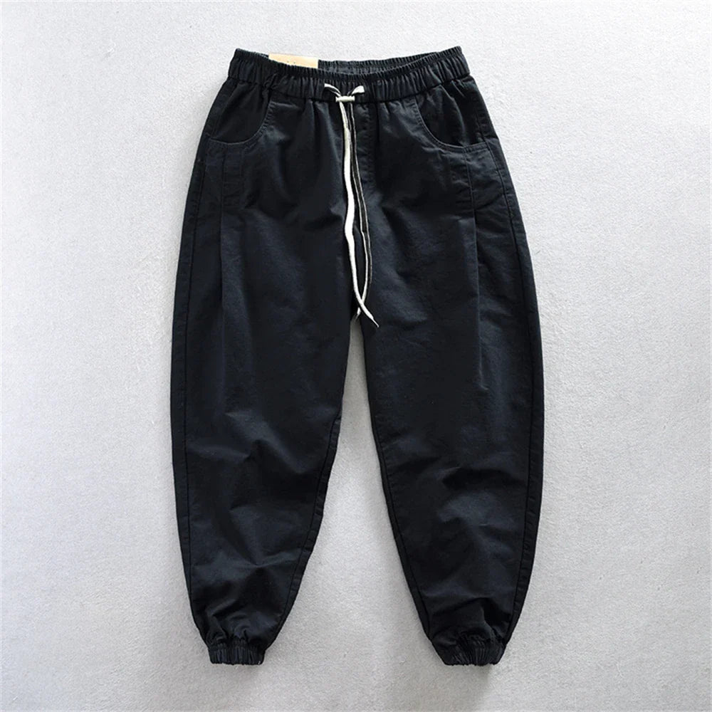 Elegant Cotton Cargo Pants - Luxoria