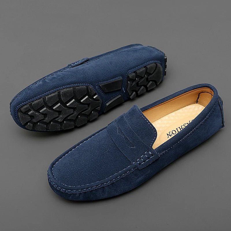 Suede Boat Loafers - Luxoria