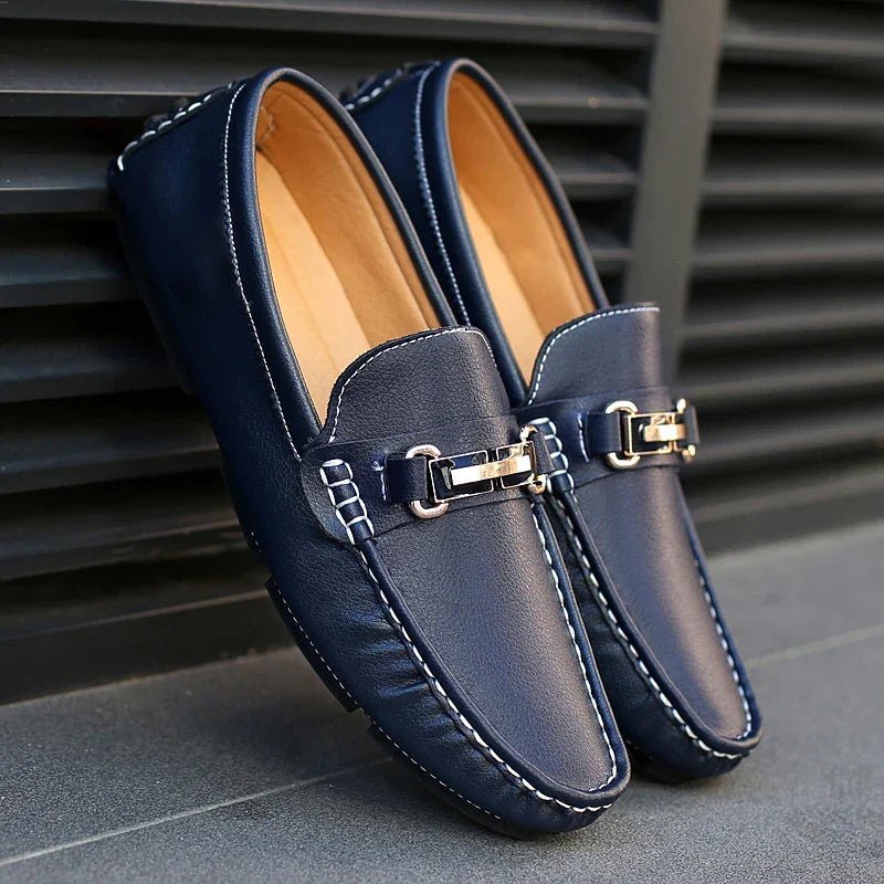 Genuine Leather Loafers - Luxoria