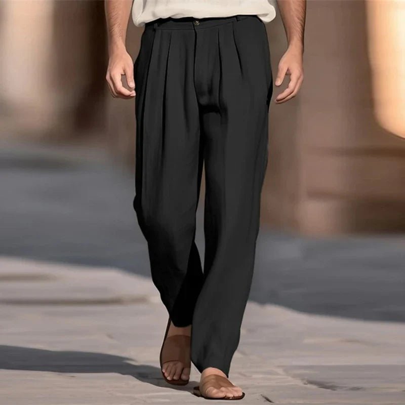 Casual Linen Pants - Luxoria