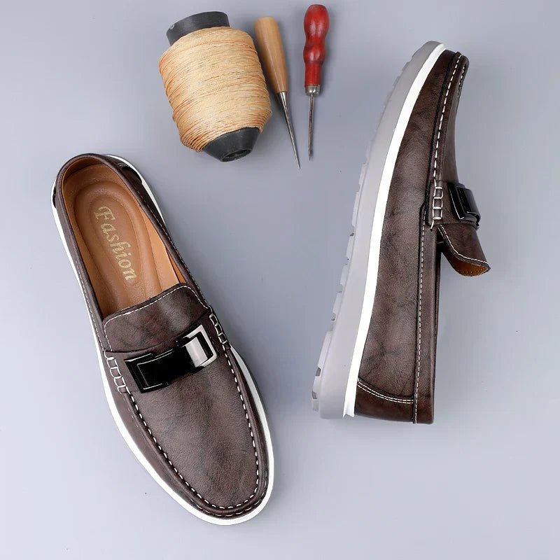 Luxury Leather Loafers - Luxoria