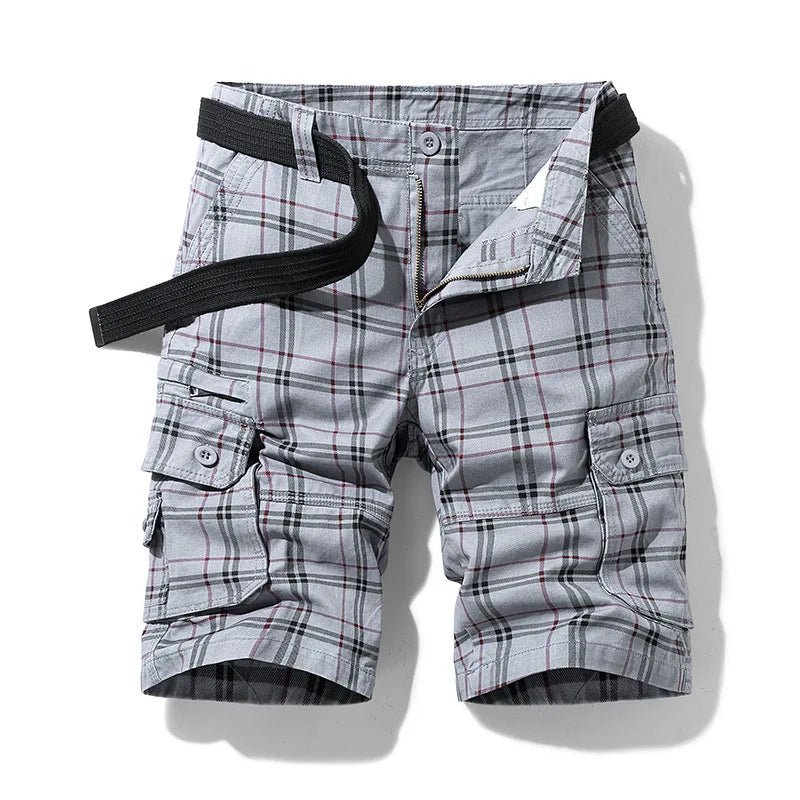 Elegant Cotton Cargo Shorts - Luxoria