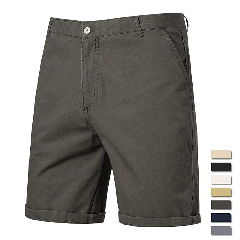 Elegant Cotton Shorts - Luxoria