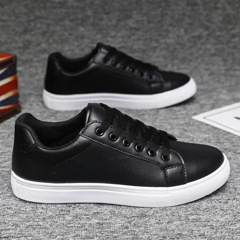 Elegant Leather Sneakers - Luxoria