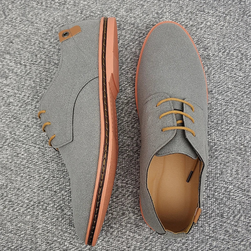 Oxford Suede Business Shoes - Luxoria