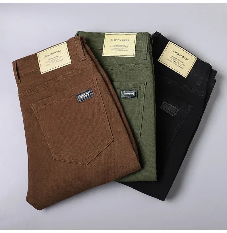 Elegant Cotton Jeans - Luxoria
