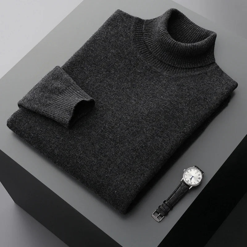 Chic Wool Thickened Turtleneck - Luxoria