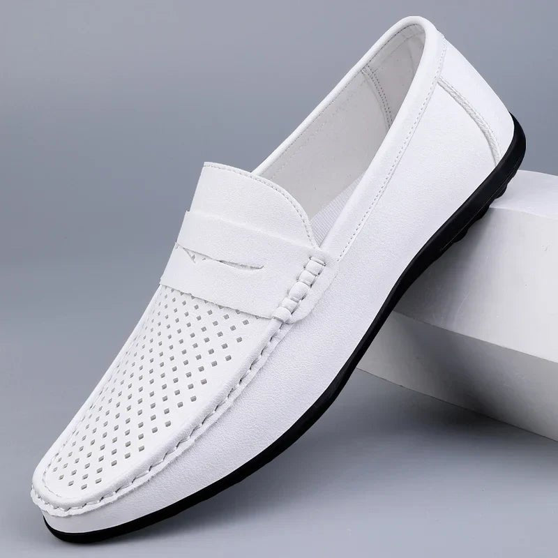 Classic Italian Leather Loafers - Luxoria