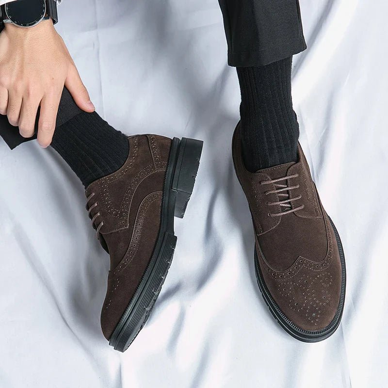 Suede Business Shoes - Luxoria