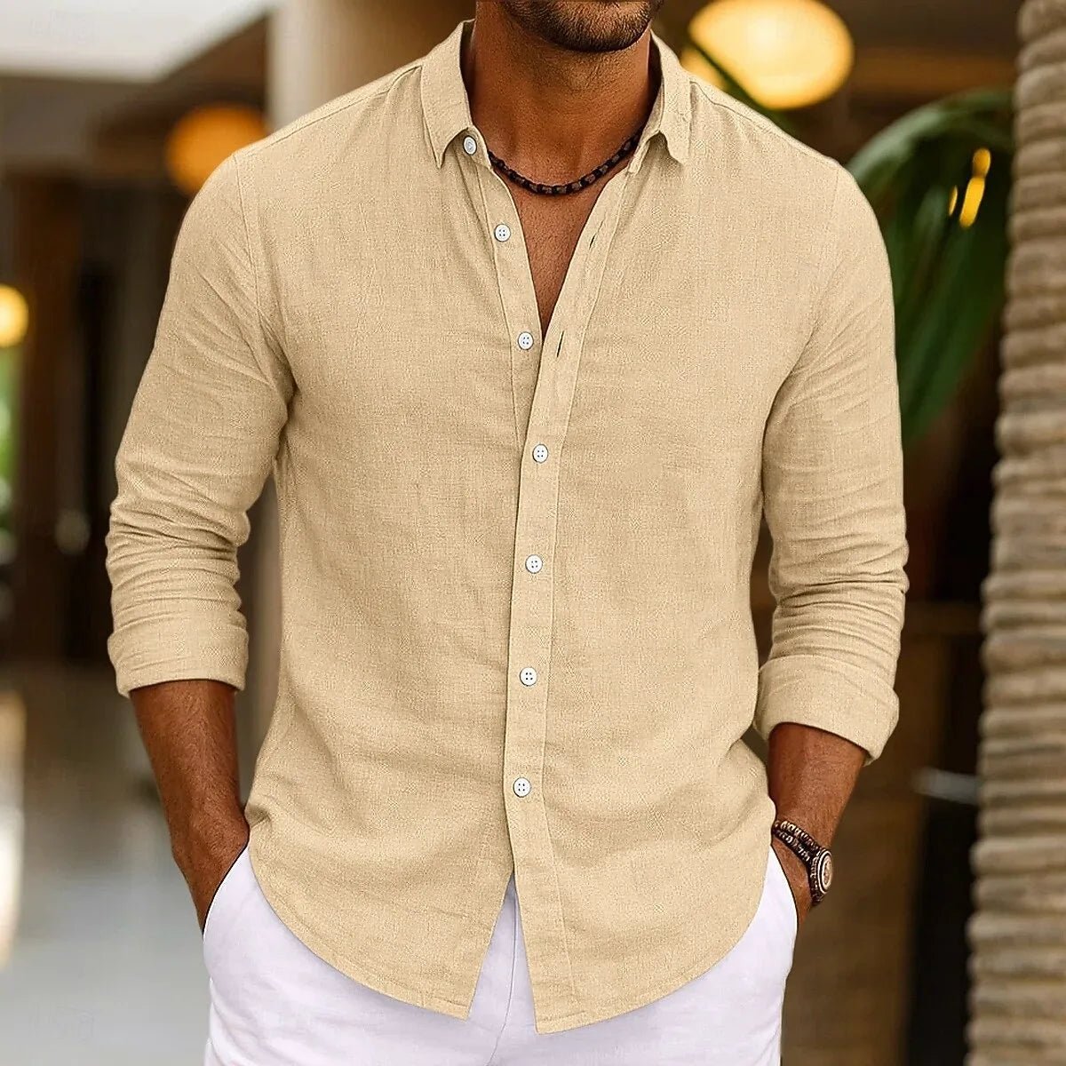 Elegant Cotton Shirt - Luxoria