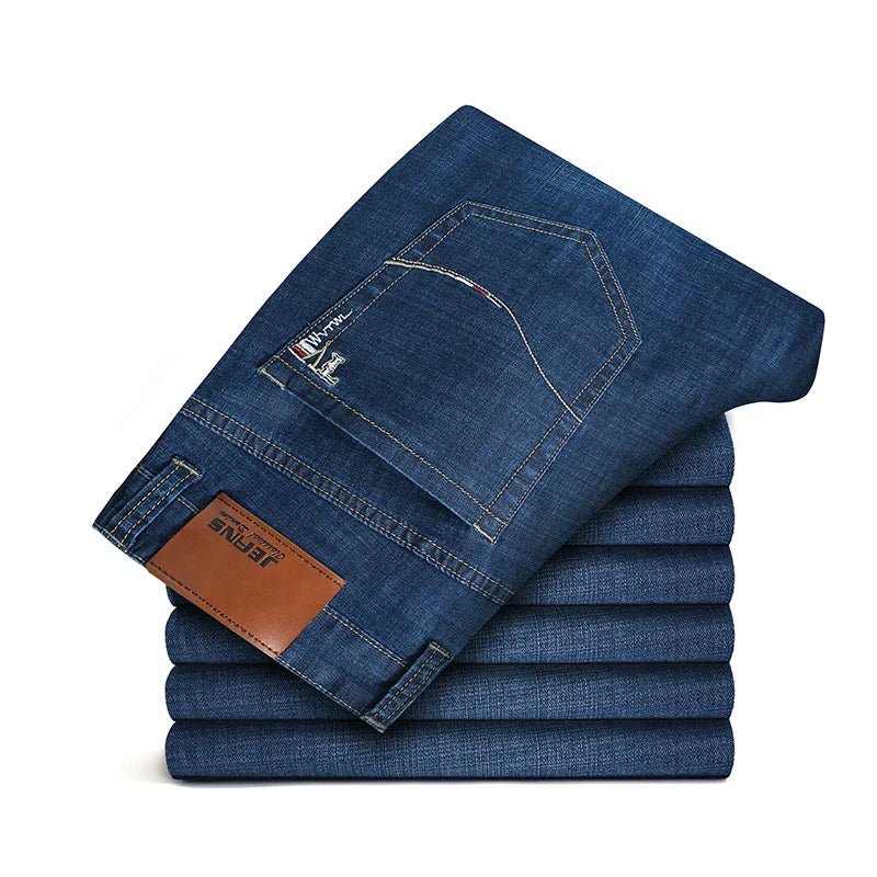 Casual Straight Denim Jeans - Luxoria