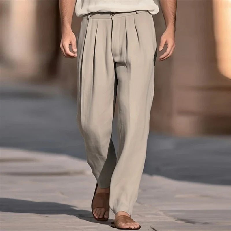 Casual Linen Pants - Luxoria