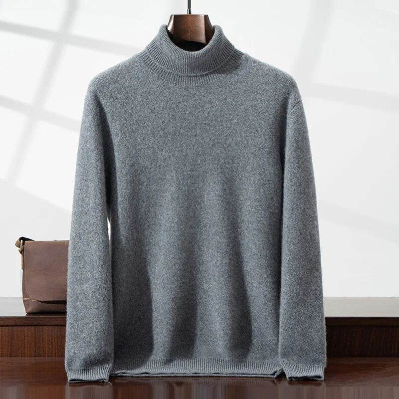 Elegant Cashmere Turtleneck - Luxoria