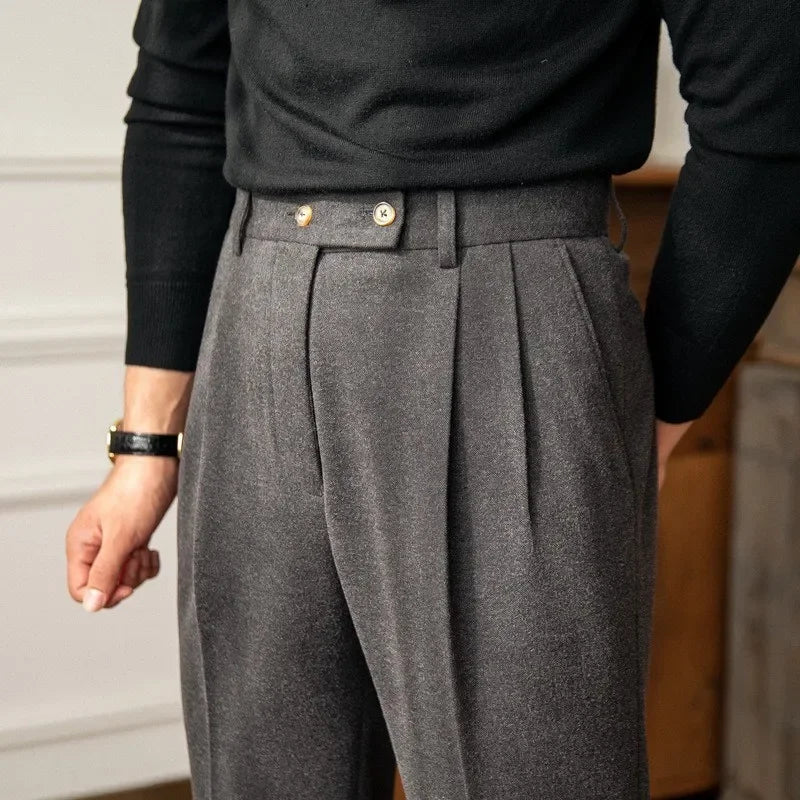 High - Waisted Chic Pants - Luxoria