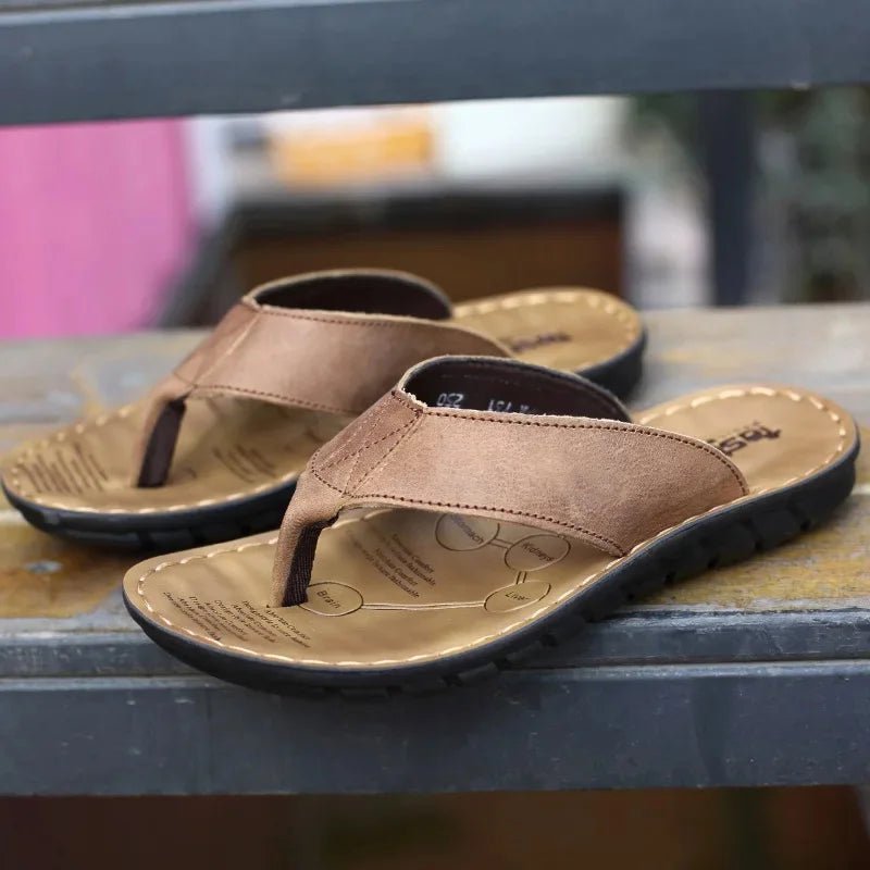 Leather Men's Sandals - Luxoria